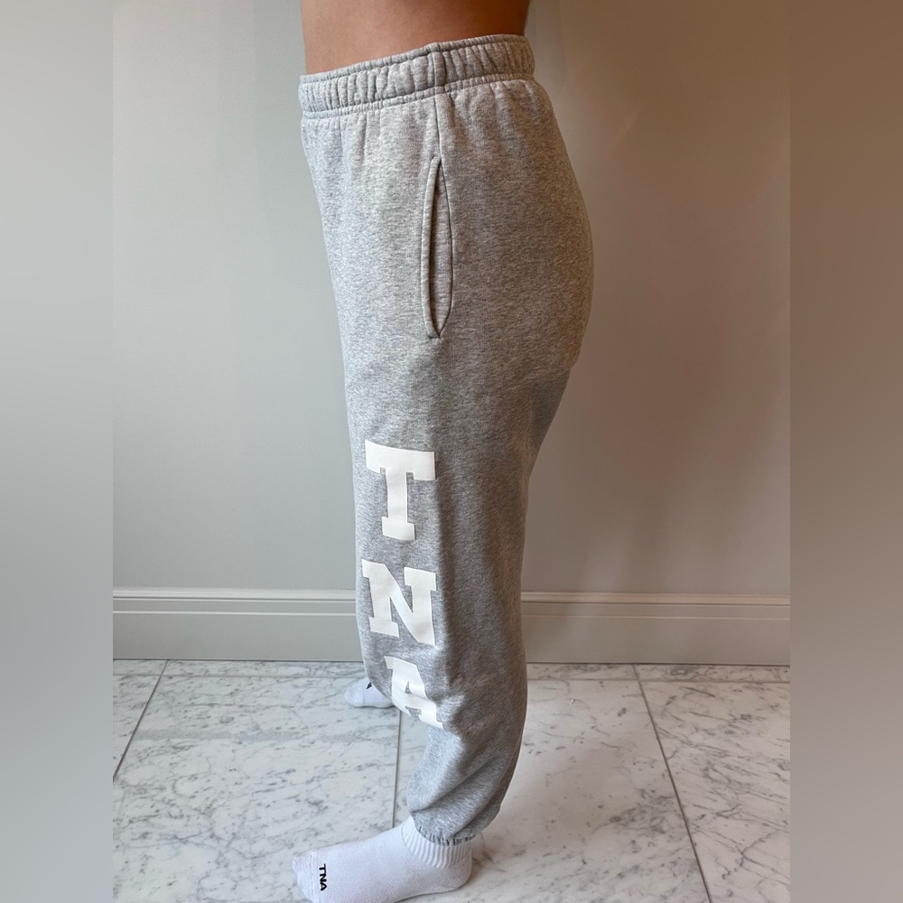 - Heather cloud grey aritzia sweatpants